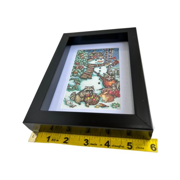 🌸6/$20🌸 Snowman Print in Black Frame - Picture 11 of 15